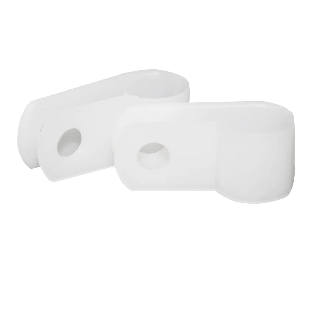 100 قطعة R-نوع حامل السلك مشبك كابلات خط كليب للكمبيوتر الكابلات الكهربائية دائم النايلون الحبل المنظم مقاومة للحريق