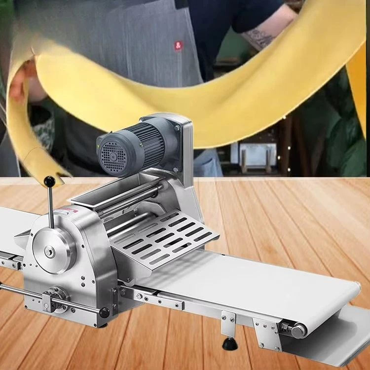 

Mini Automatic Croissant Dough Sheeter for Home Use Dough Kneading Pizza Press Roller Machine 220v/50hz 0.4kw/h CE Baking Oven