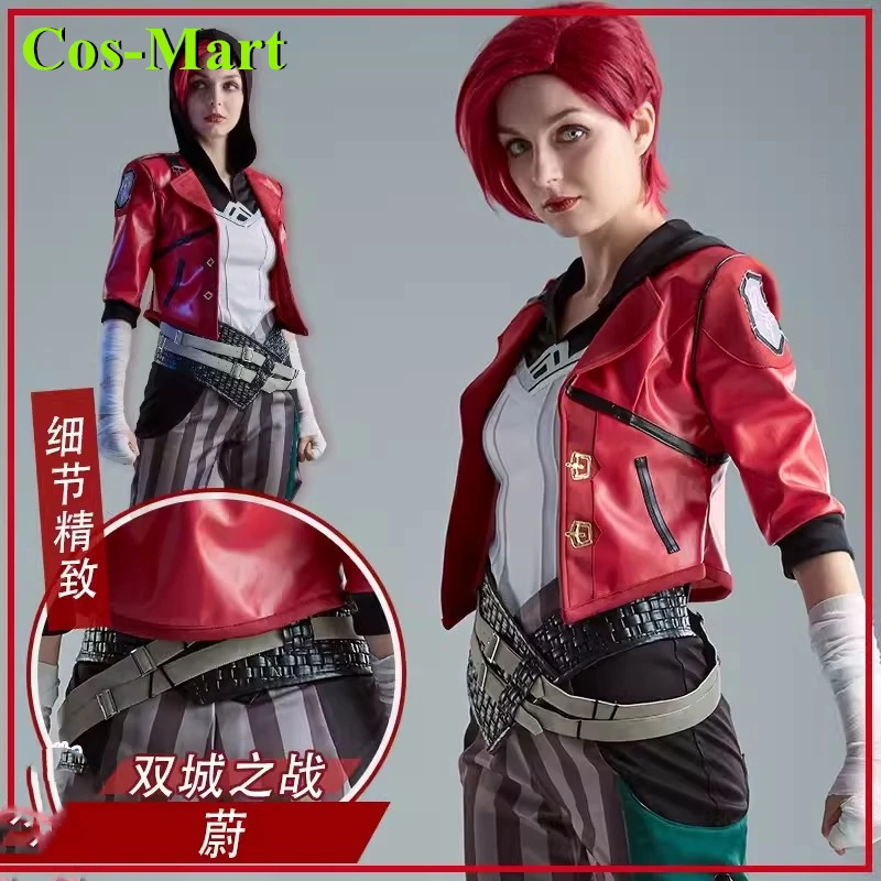 

Cos-Mart Hot Game LOL Violet Cosplay Costume The Piltover Enforcer Combat Uniform Female Activity Party Role Play Clothing