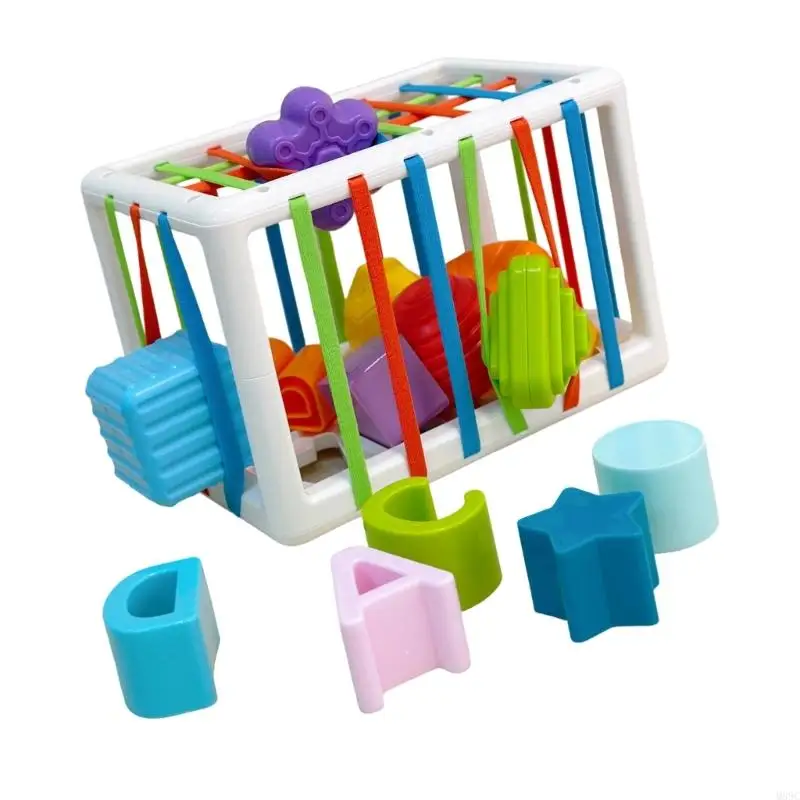 M89C 유아 교육 스태킹 블록 세트 색상 모양 인식 분류 게임 장난감