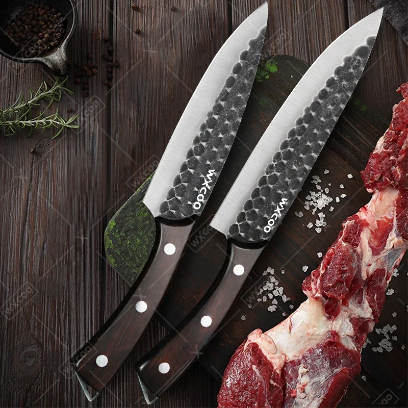 WXCOO Professionale Giapponese Chef Coltello Da Cucina Disosso Coltello Carne Butcher Mannaia Forgiato Disossatura Affettare Taglierina Frutta Affettatrice