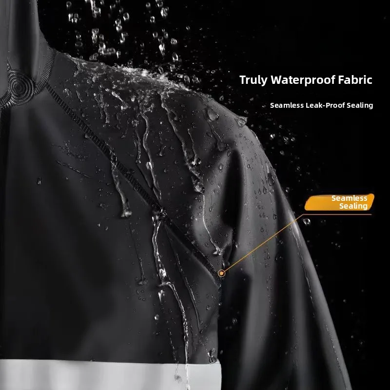 

Комплект дождевика Thiened для езды на велосипеде, водонепроницаемый плащ и брюки для всего тела, отдельный дизайн для самых рабочих, непромокаемый