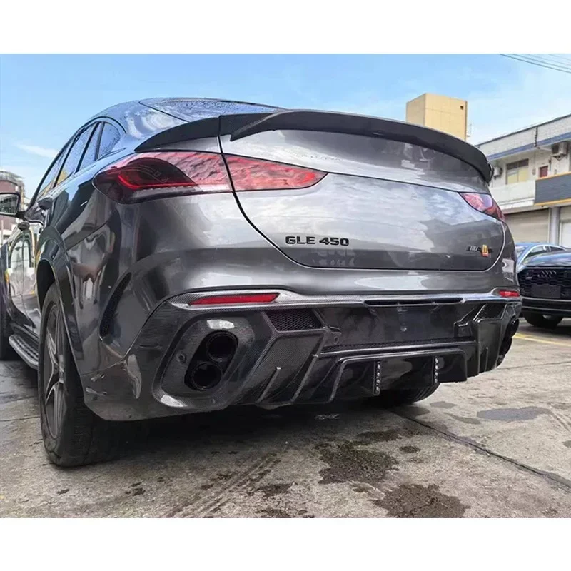 New! For Mercedes Benz GLE Coupe Coupe CLE450 GLE350 Carbon Fiber Tail Modification Spoiler Decoration Body Kits Trim