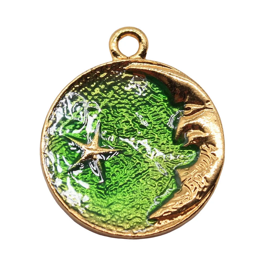 Pendant Set Back To School Charms Pendant Bag Charm Sun Universe Rainbow Enamel