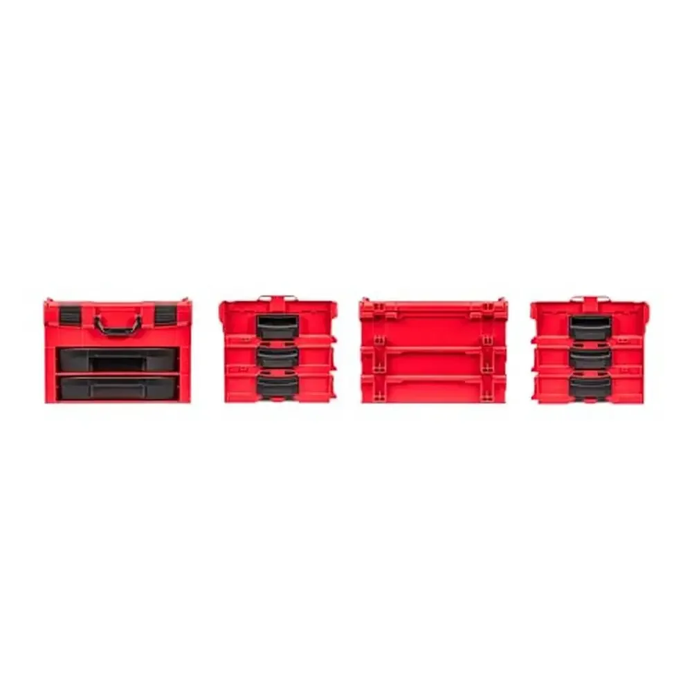 127-Piece Socket Ratchet Pliers Screwdriver Set 2-Drawer Tool Box Organizer