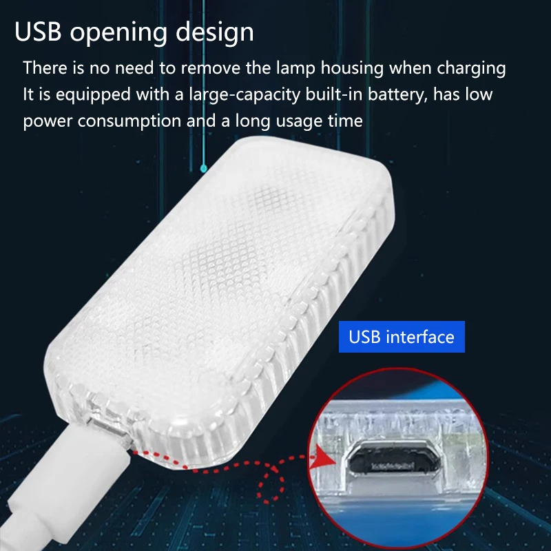 Vehicle-mounted car modification, magnetic charging, interior lighting, wireless induction, wire-free ambient lighting