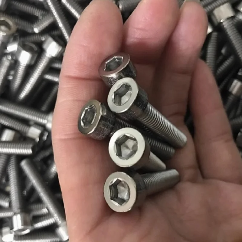 M1.6 M2 M2.5 M3 M4 M5 M6 M8 M10 TA2 Pure Titanium Gr2 DIN912 Hexagon Hex Socket Head Cap Allen Bolt Screw
