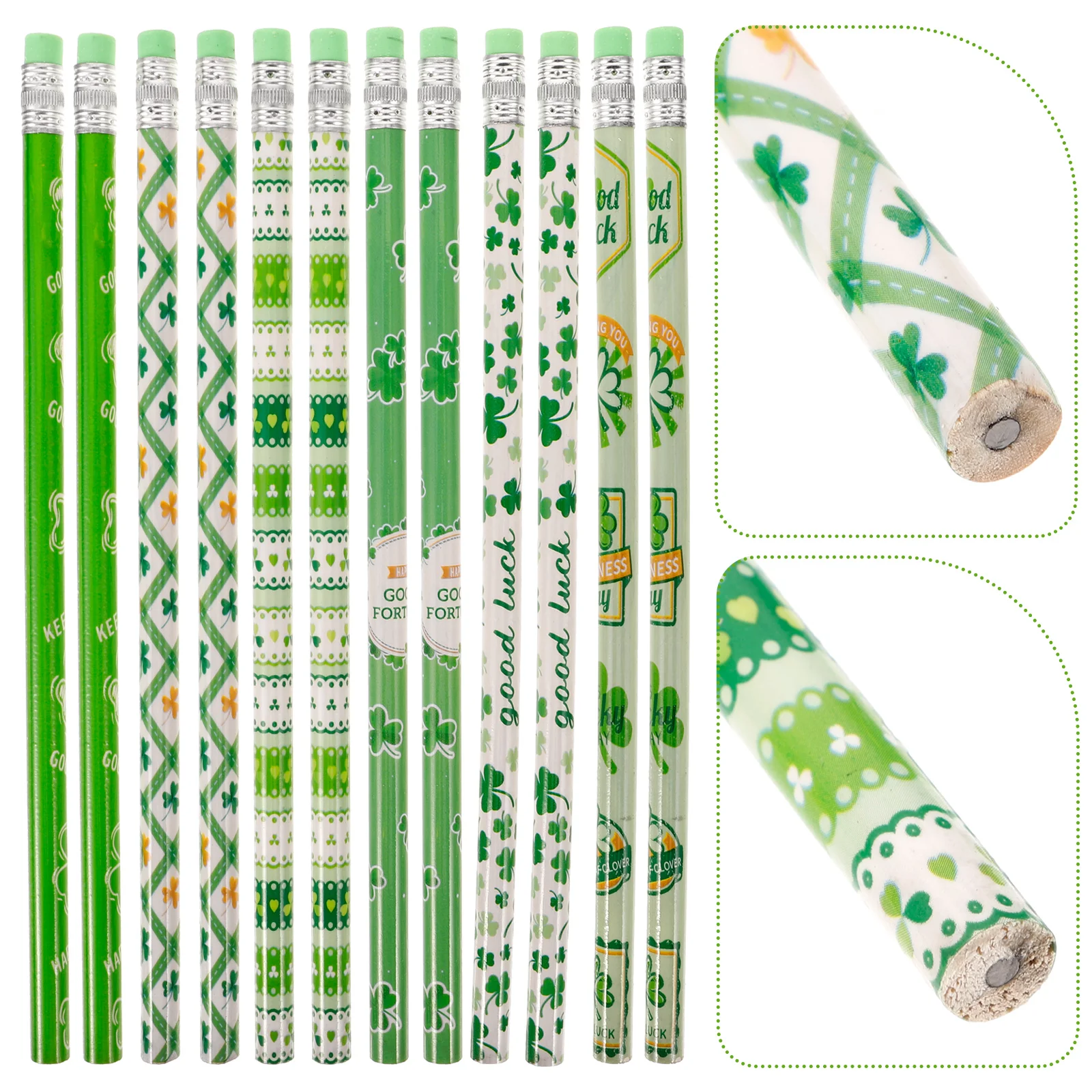 

Four Leaf Pencil Pencils for Kids Students Writing Portable Wooden Pupils