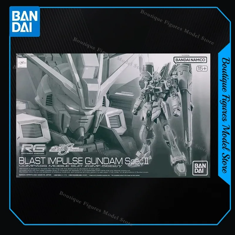 

Bandai Original Genuine Model RG BLAST IMPULSE GUNDAM SPEC2 Anime Action Figure Assembly Collection Gift Toys Hobbies