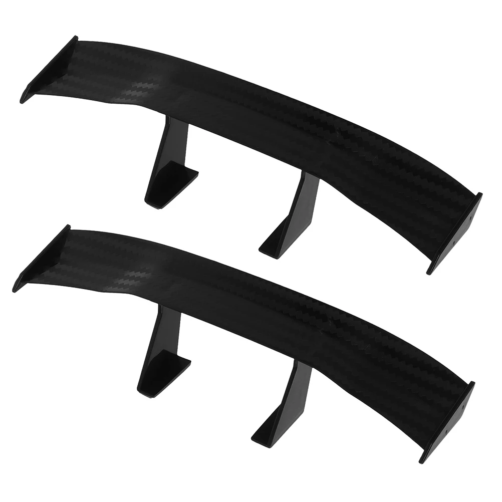 

2 pcs Universal Rear Wing Spoiler Small Durable Abs No Drilling Sporty Stylish Decoration Rc Vehicle Exterior Tail Wing
