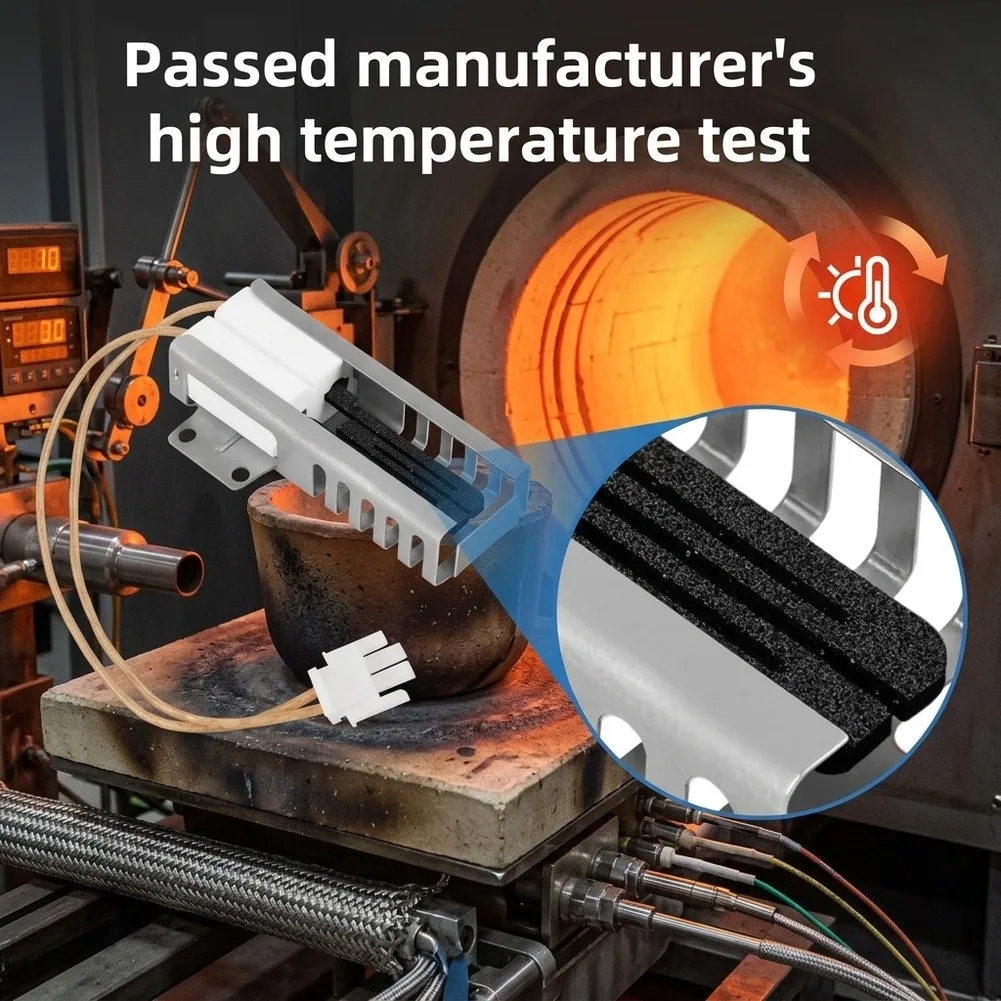 1Set 74007498 Gas Range Oven Igniter With Connector Metal Oven Igniter Replacement For Samsung MGR4452BDW Parts