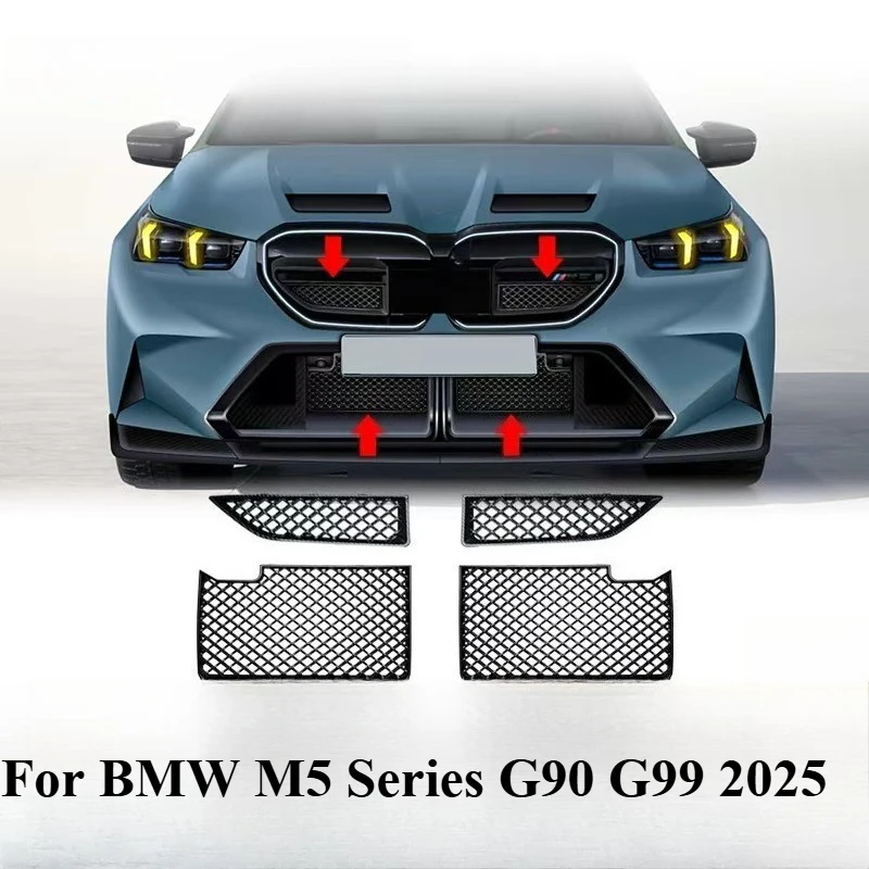 Para BMW M5 G90 2025: Grade Dianteira Fosca Preta para Upgrade Exterior Automotivo, Fácil Instalação, Acessório de Proteção para Carro