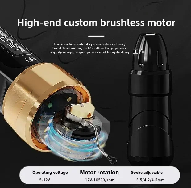 3.5/4.0/4.6 stroke New style popular professional wireless rotary tattoo machine pen