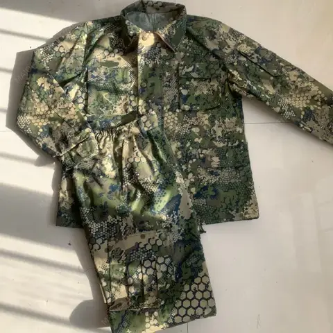 Chinese Type 07 Highland Camouflage Suit Jacket Pants Hexagonal Honeycomb Pattern Gaoyuan Micai Camo Uniform