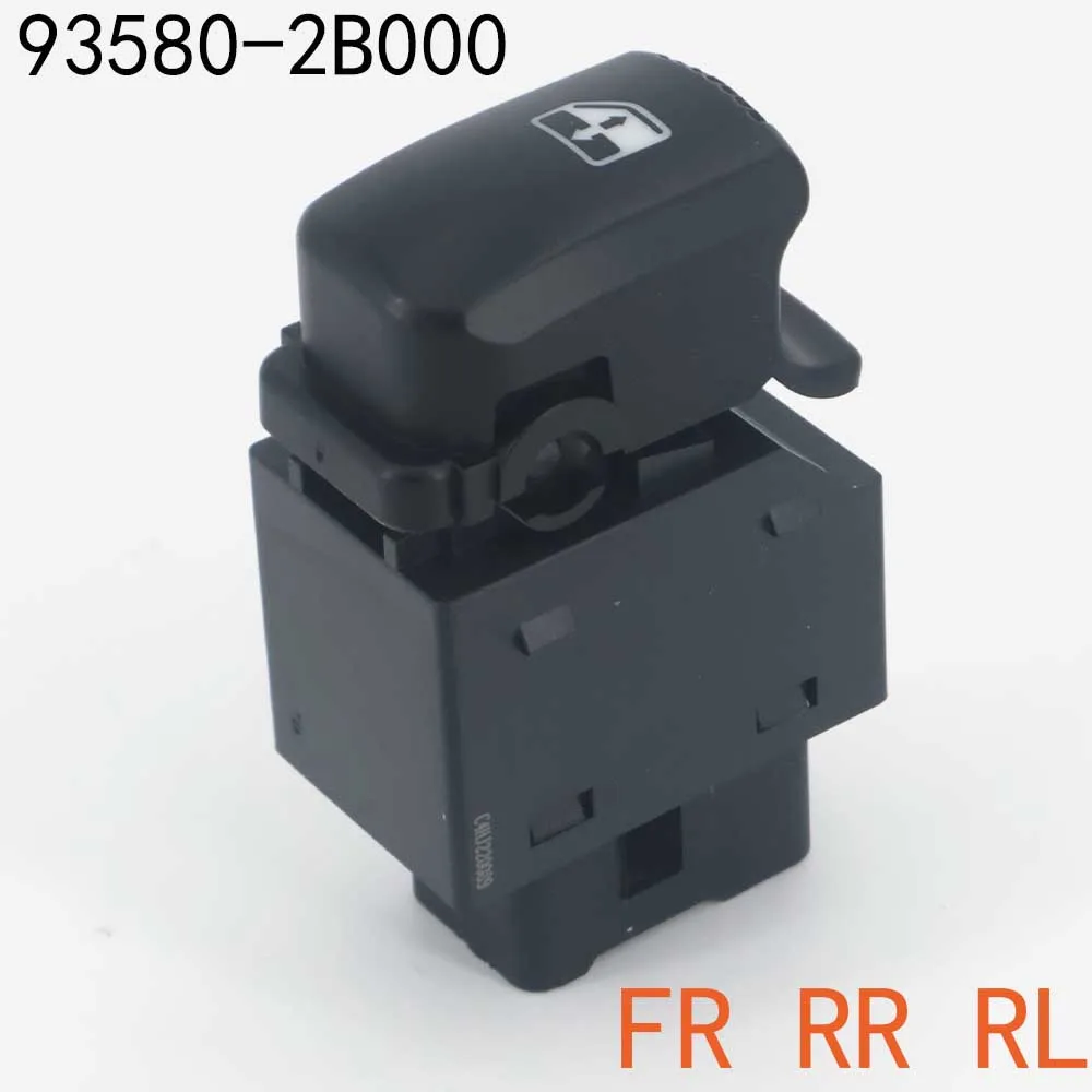 Power Window Switch Button 93580-2B000 For Hyundai SANTA FE 2007 2008 2009 2010 2011 2012 Front Right/Rear Right/Rear Left