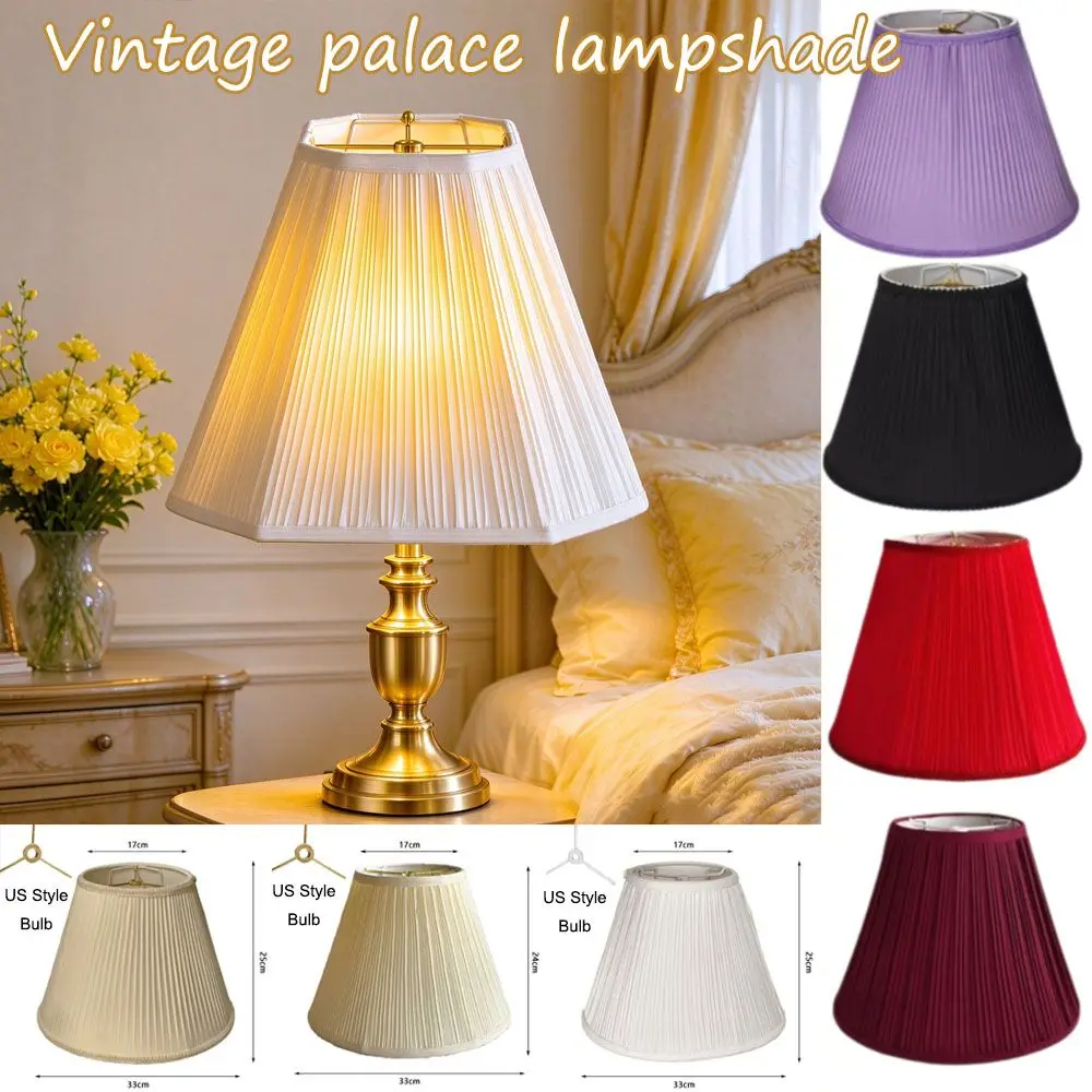 25cm Cloth Lamp Shade Soft High Light Transmission Table Lamp Cover Easy Installation Wear‑resistant Chandelier Lampshade