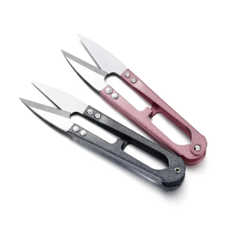 1/3Pcs Multicolor Stainless Steel U-Shaped Sewing Scissors DIY Jewelry Craft Yarn Clippers Tailor Tool for Handicrafts