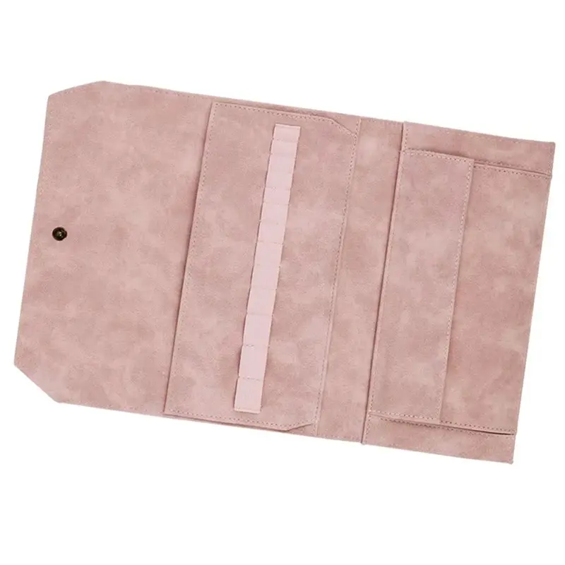 【AT48】 NEW Leather Crochet Hook Storage Bag for Knitting & Sewing Accessories, Organizer for Knitwear Enthusiasts