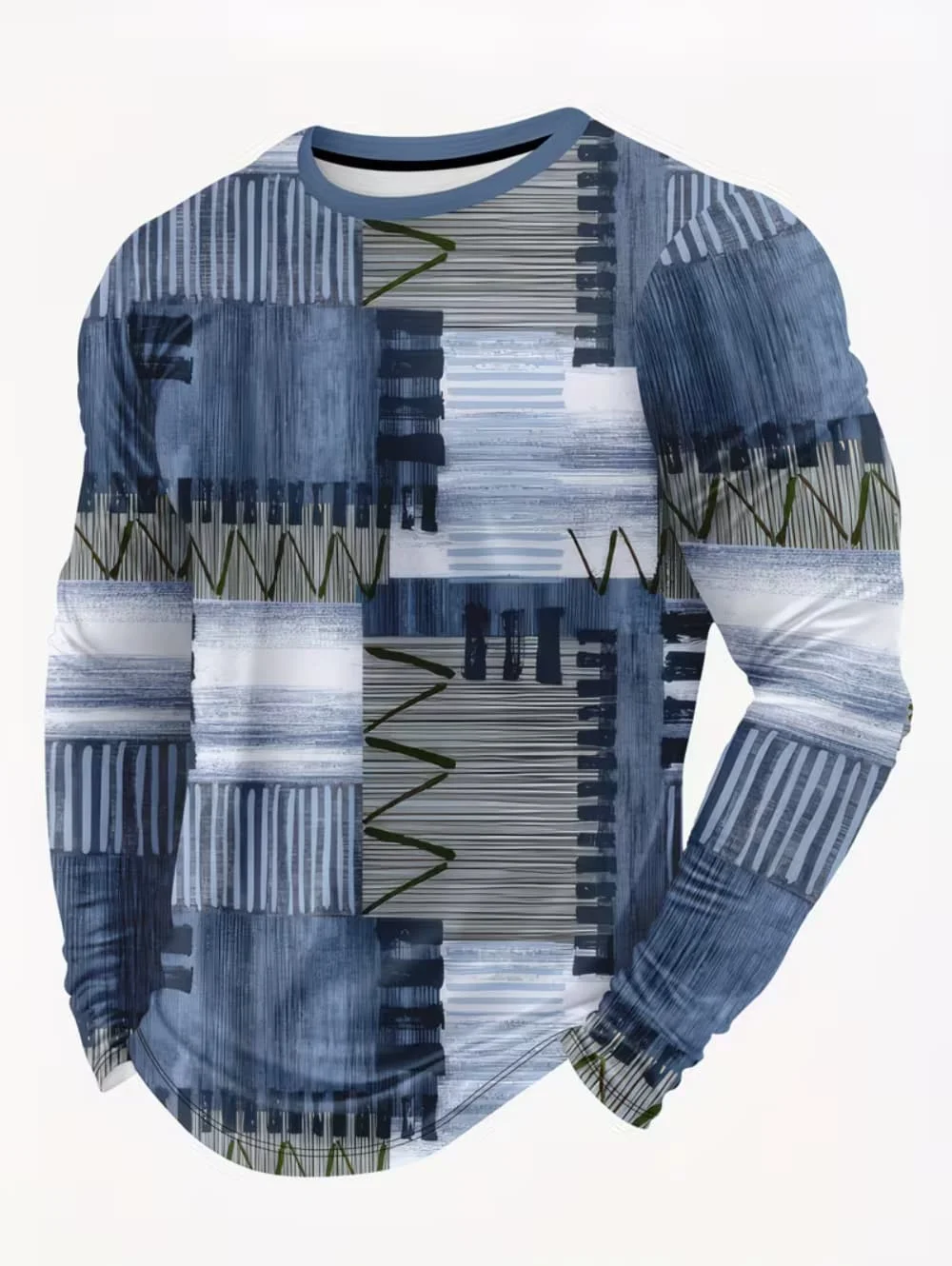 Thumbnail 2 - #88 Latest Mens Striped T-Shirts Offers