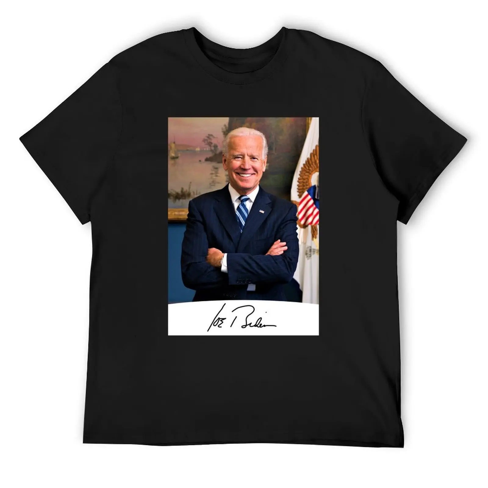 

Joe Biden Signature Portrait T-Shirt animal prinfor boys oversized graphic tee new edition mens t shirts