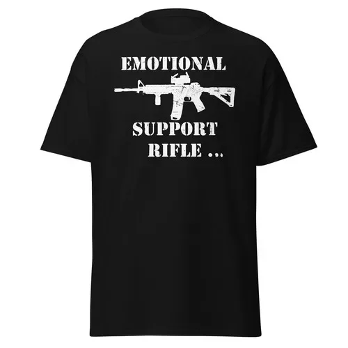 Rifle AR15 Emotional Support 2nd Amendment Gun Unisex classic T-Shirt. Gift