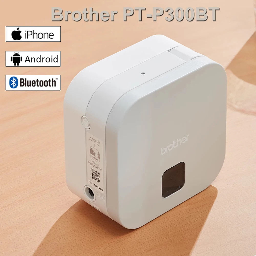 Brother PT-P300BT P-touch Cube label printer Bluetooth connection label maker typewriter for 6/9/12mm brother pt p300bt tape
