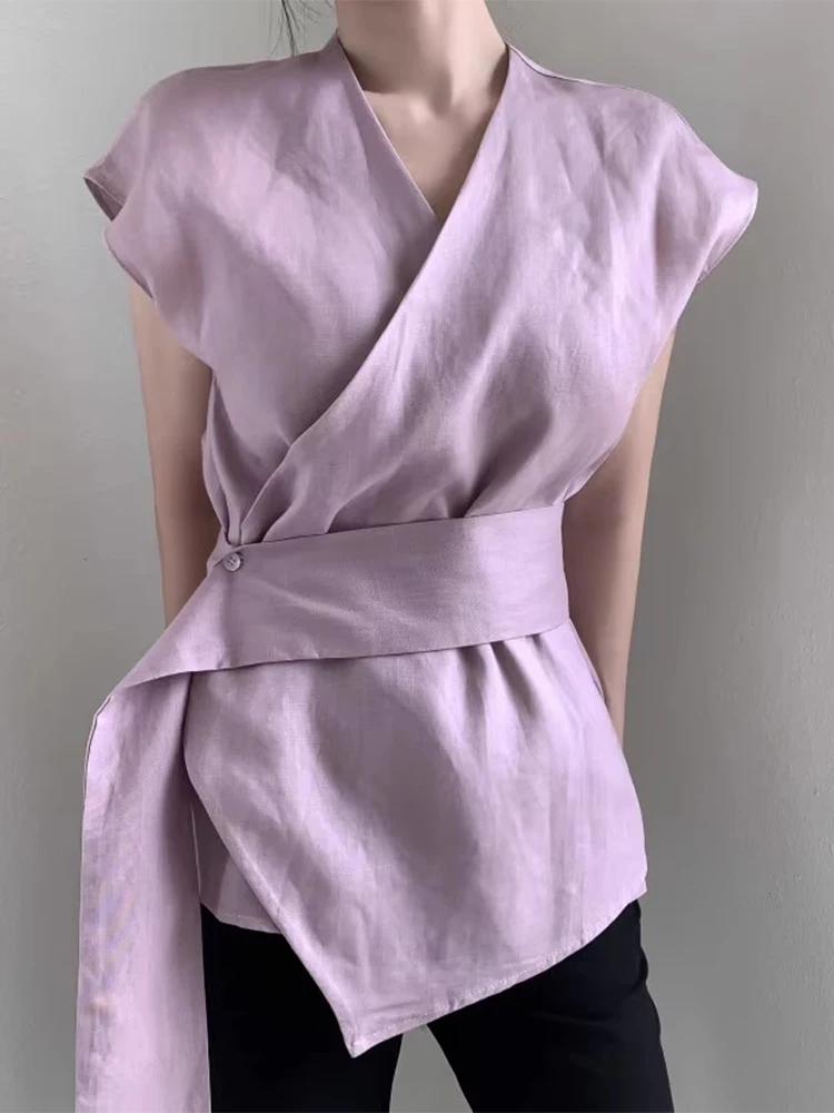 Csa ajustada de una pieza con botones, cintura ceñida, Vintage, versátil, novedad de verano, estilo coreano, Top sin manga...