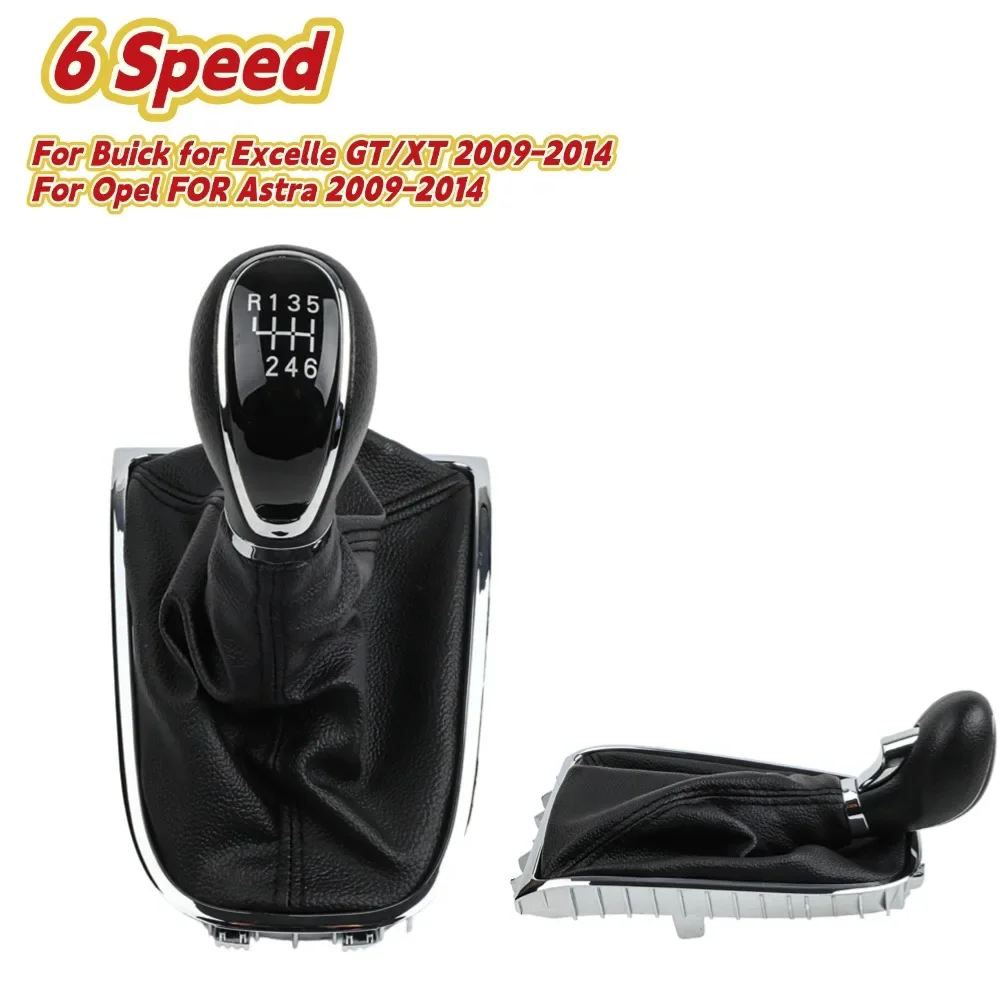 

6 Speed Gear Shift Knob With Gaiter Boot Car Styling For Buick For Excelle GT/XT 2009-2014 For Opel FOR Astra 2009-2014