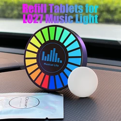 [Just Refills,exclude Music Levels Light L027] car air freshener replacement aroma tablet fragrance pods perfume supplement pads