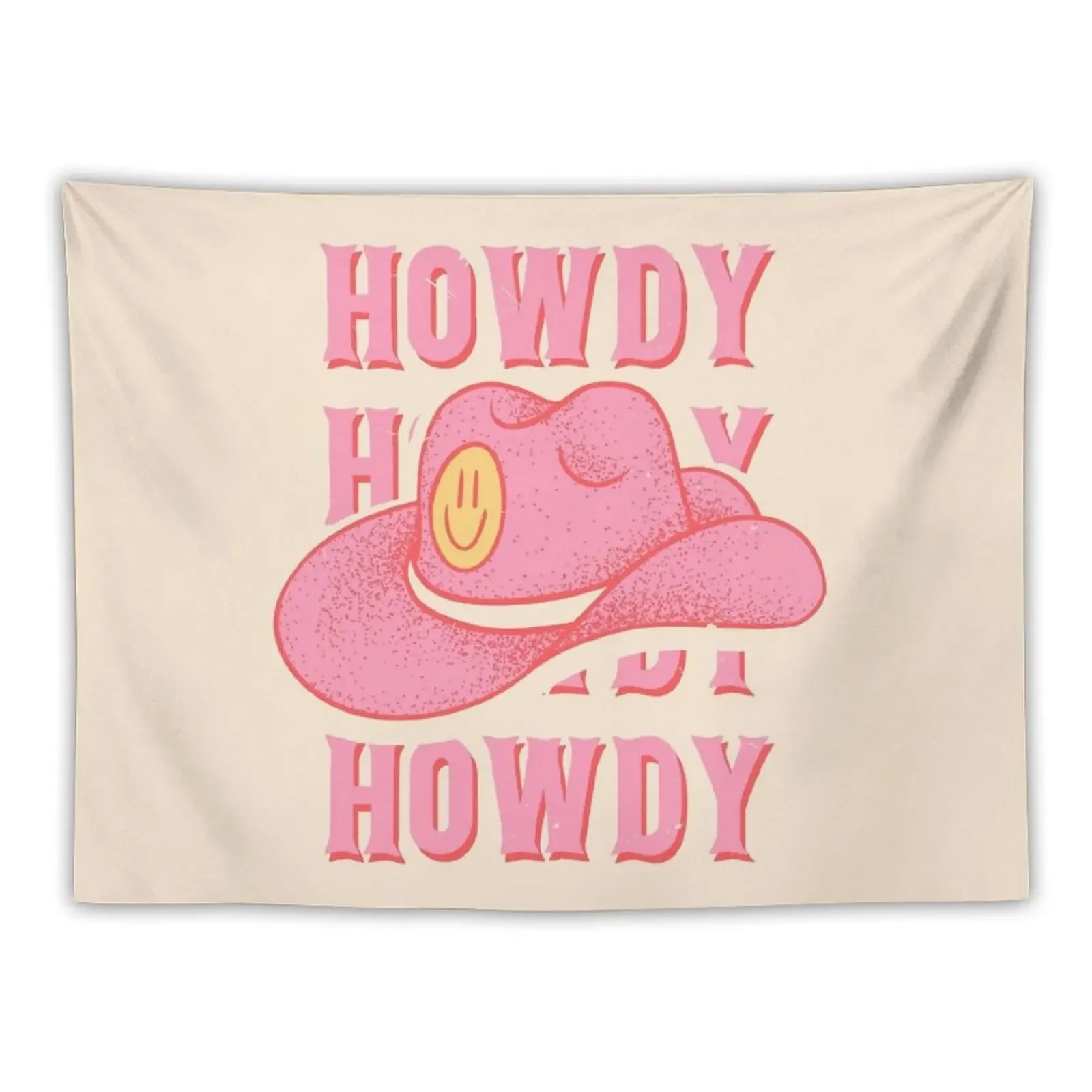 HOWDY HOWDY HOWDY YALL | White Background Tapestry Decor For Room Decoration Room Outdoor Decor Tapestry