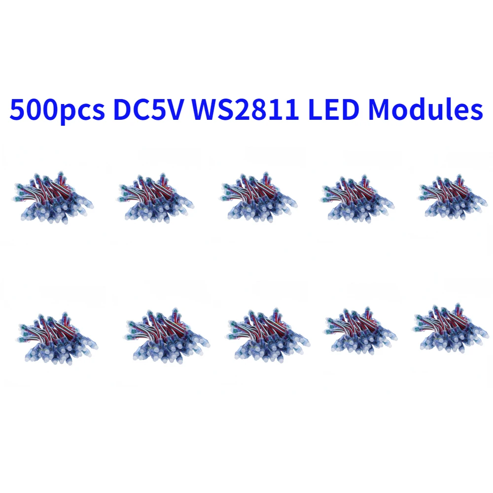 luz led pixel module para billboard ws2811 ic full color entrada dc5v ip68 impermeavel cor rgb modulos de led digitais 500 pcs 12 mm 01