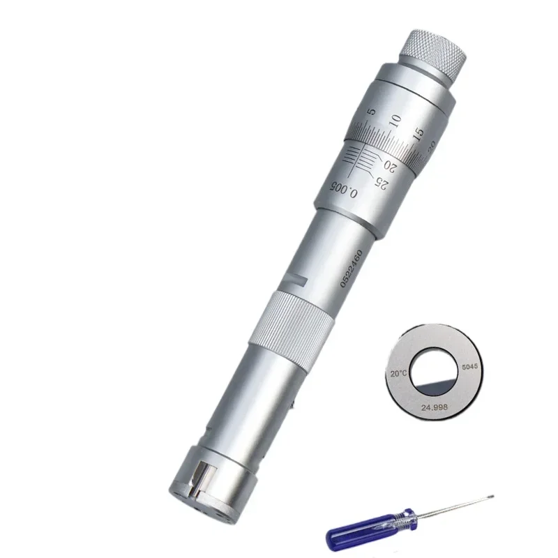 High precision three-claw inner diameter micrometer three-point internal measurement 0.001 connecting rod type inner hole