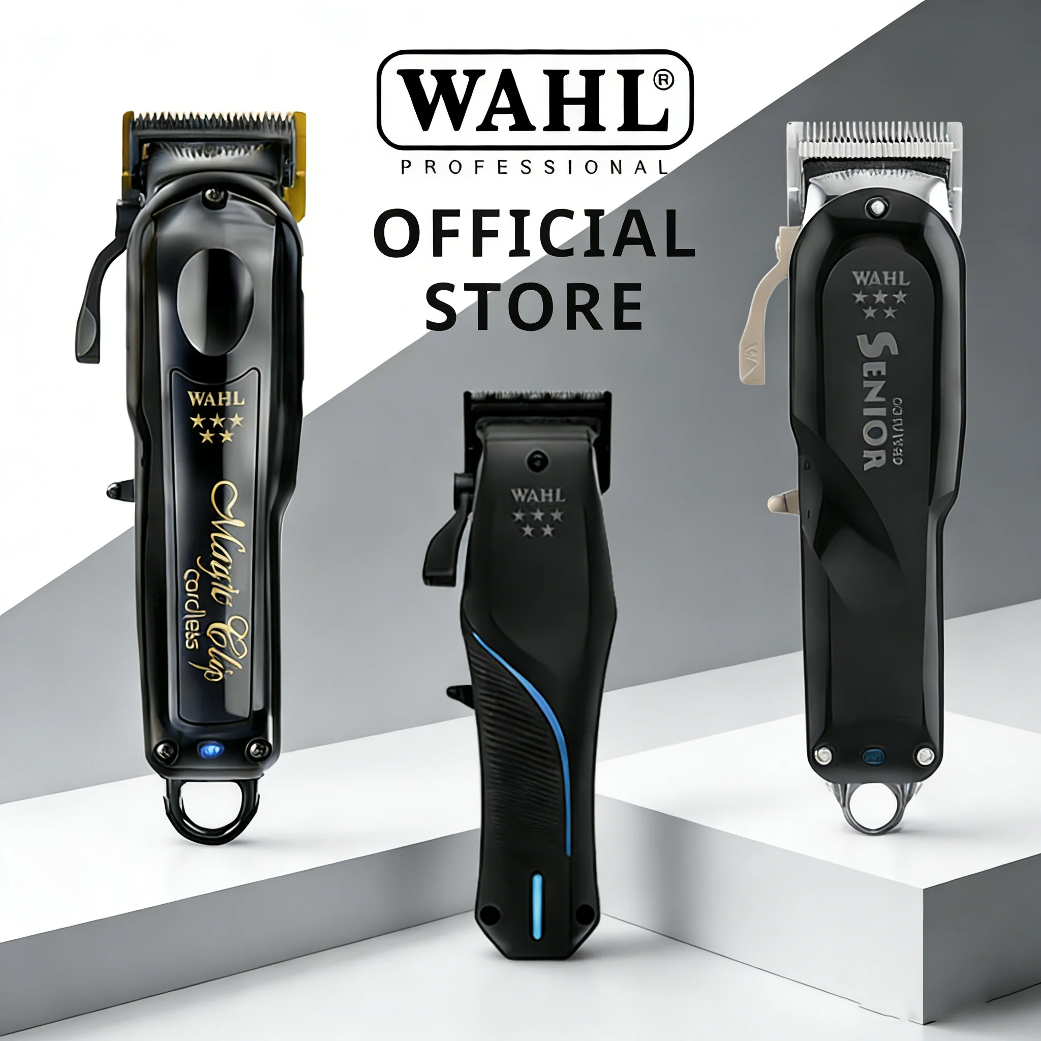 Wahl Professional 8148 Magic Clip Combo: Máquina de Cortar Cabelo Sem Fio e Aparador de Barba para Barbeiros e Estilistas