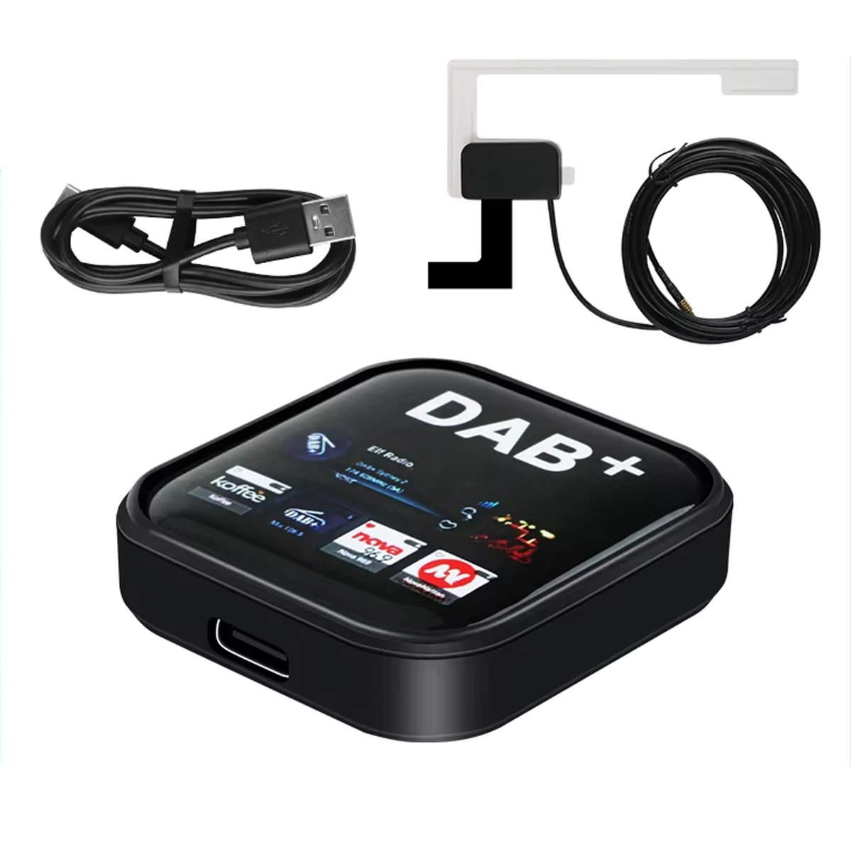 

USB-адаптер DAB+ для цифрового аудиовещания, приемник для автомобильных стереосистем Android, GPS-плееров, головных устройств, усилитель сигнала для Европы