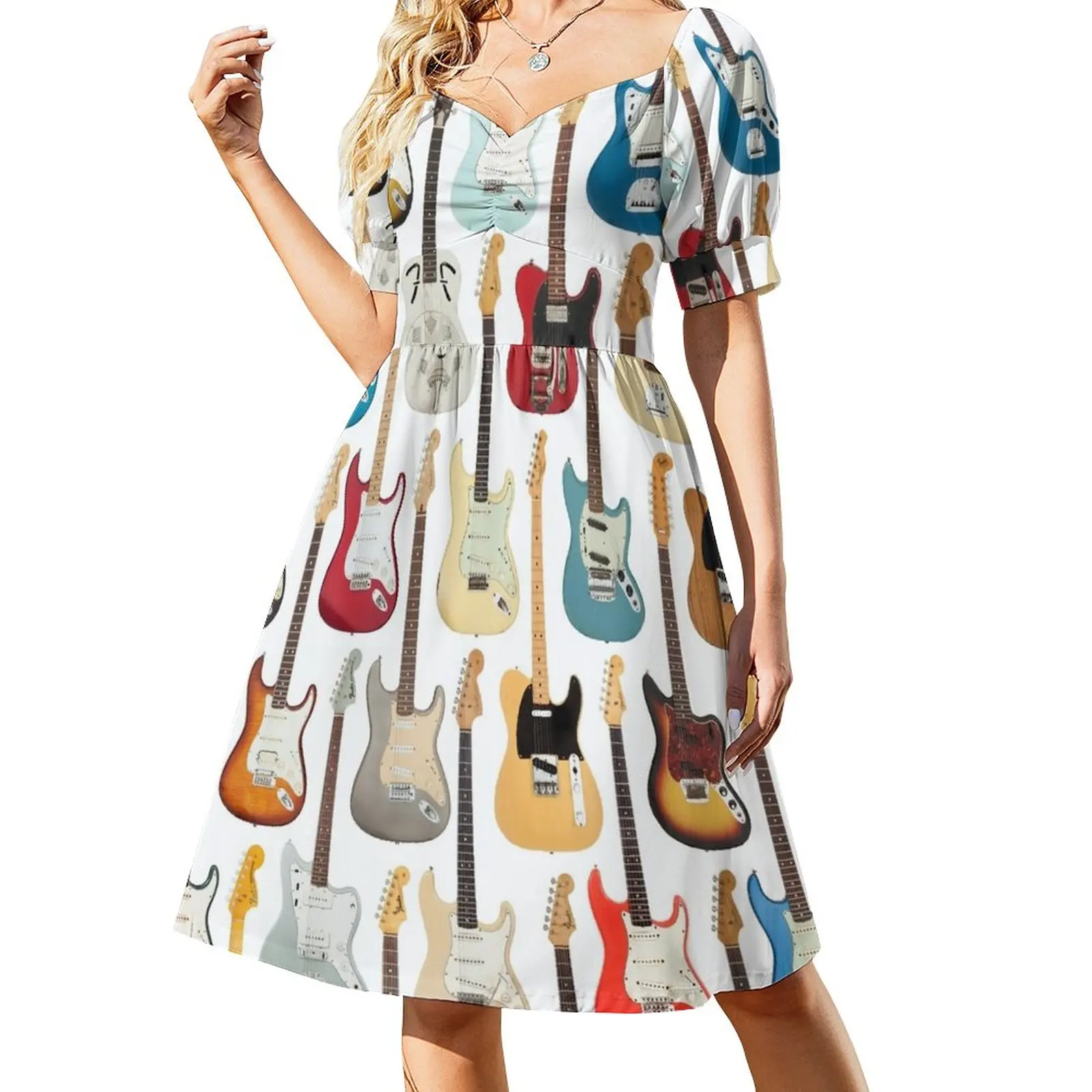 

Vintage Fender Guitar Collection Dress birthday dress dresses for women 2023 Evening gown summer dresses ladies 2023