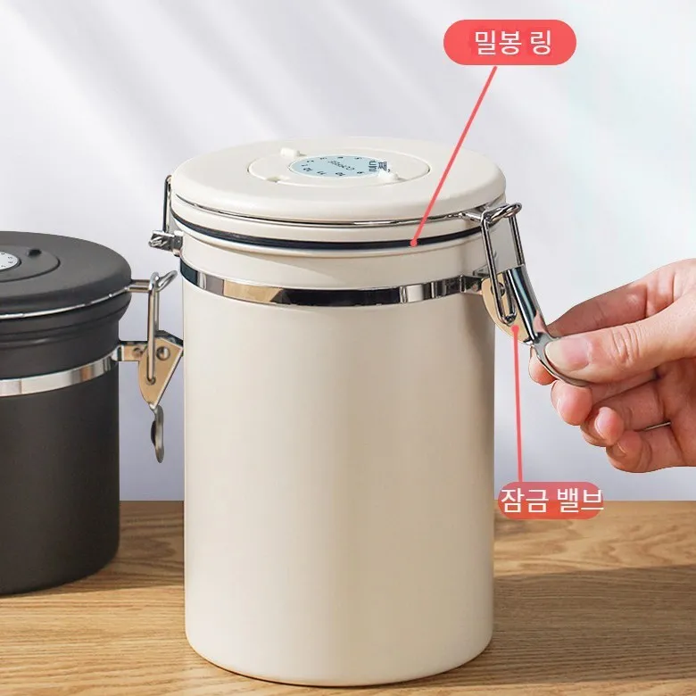 Koffiebonenemmer, voedselemmer, accessoires voor koffiemachines van roestvrij staal, koffiecontainer - Upgrade uw brouwervaring!