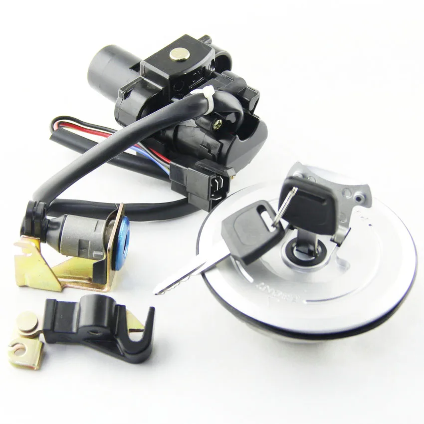

Motorcycle Ignition Switch Fuel Tank Cap Kit 35100-MY1-007 For Honda Africa Twin XRV750 XRV 750 1993-2000 Seat Lock Key Set Moto