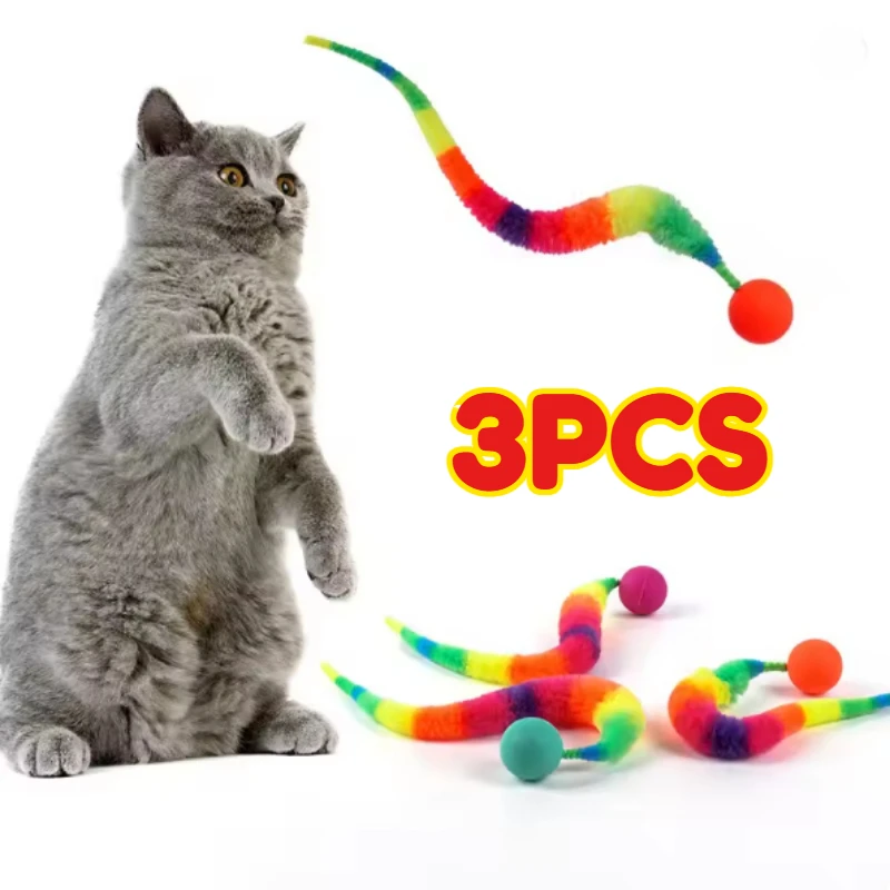 Juguetes interactivos coloridos para gatos 3