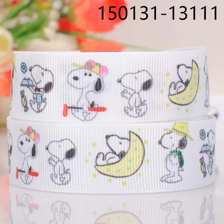 

Design Printed Grosgrain 50 Yards Cartoon Dog Pattern Satin Ribbon for Gift Wrapping Hair Bow