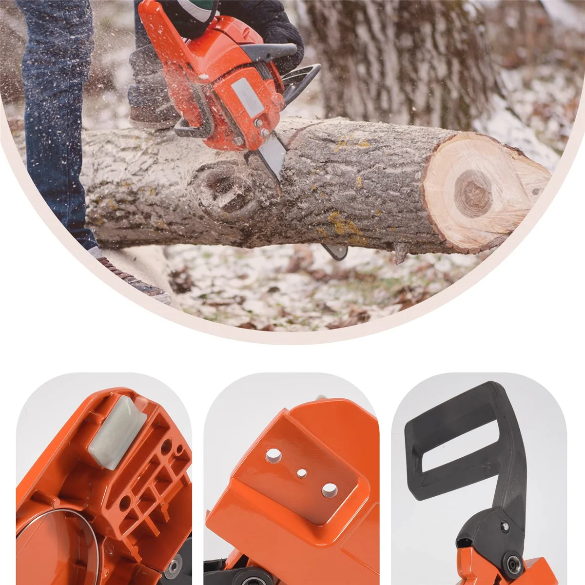 ABKO-سلسلة مخلب الجانب غطاء الفرامل عاصي ل 4 HUSQVARNAs 61 66 266 268 272 بالمنشار