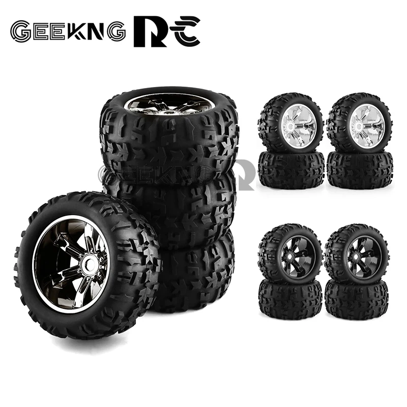 

4pcs 1/8 Buggy Tires 156mm Wheel 17mm Hex for Losi LMT Arrma Kraton Traxxas Maxx E-Revo Kyosho USA-1 Monster Truck Upgrade Parts