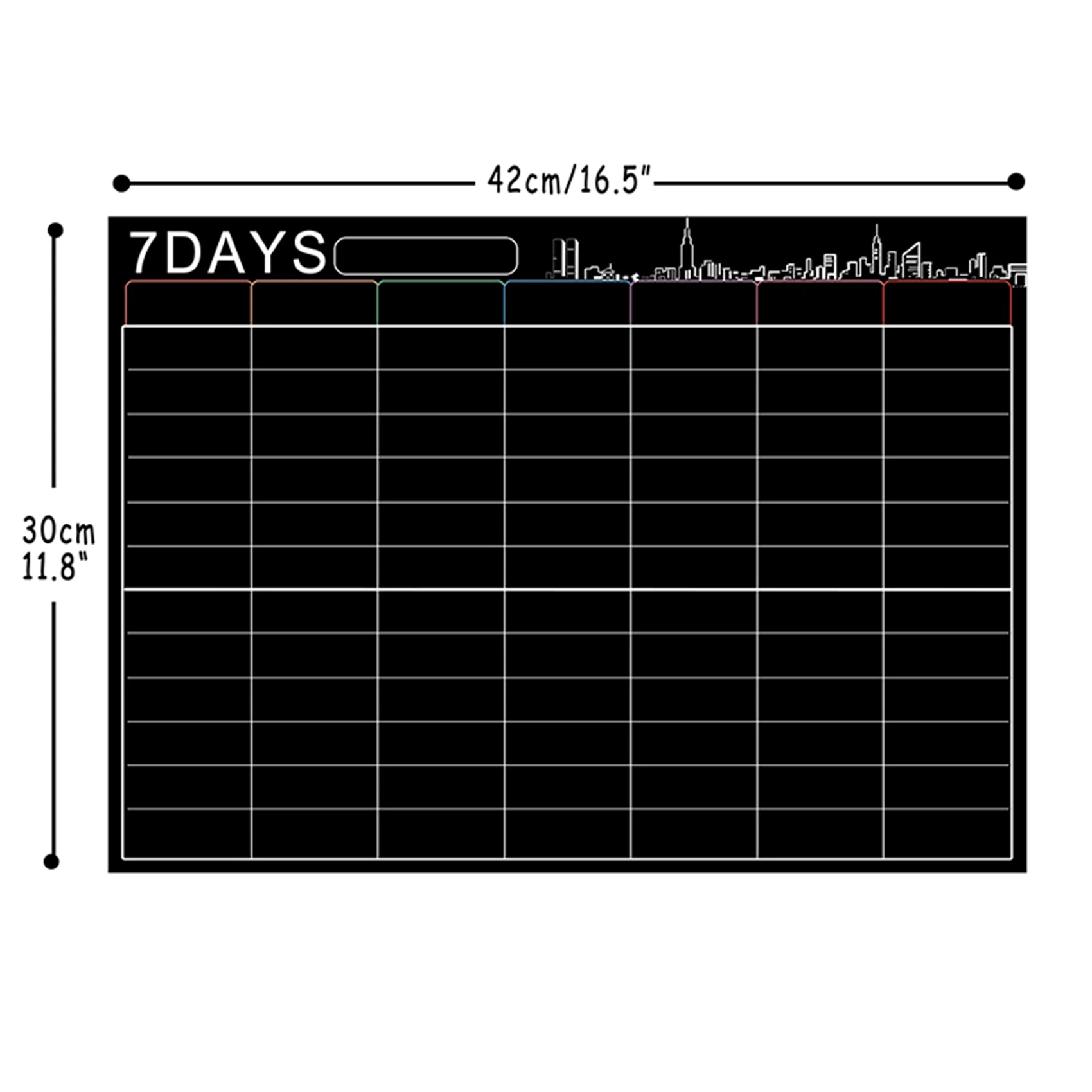 ABDW-2X Magnetic Dry Erase Calendar Set 16X12 Inch Whiteboard Weekly Planner Organizer A3 White Board For Fridge Kitchen Home