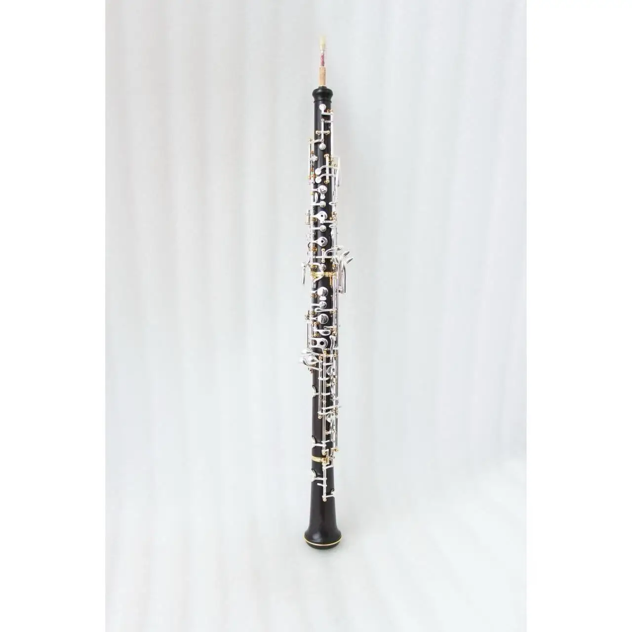 C Tone Oboe Aged Ebony Body Silver/Gold Plated Keys Professional Woodwind Instrument for Student Exam Performance