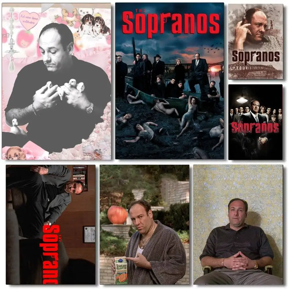 

The S-Sopranos Family Poster DIY Vintage Movie Poster Wall Art Painting Study Stickers Wall Painting