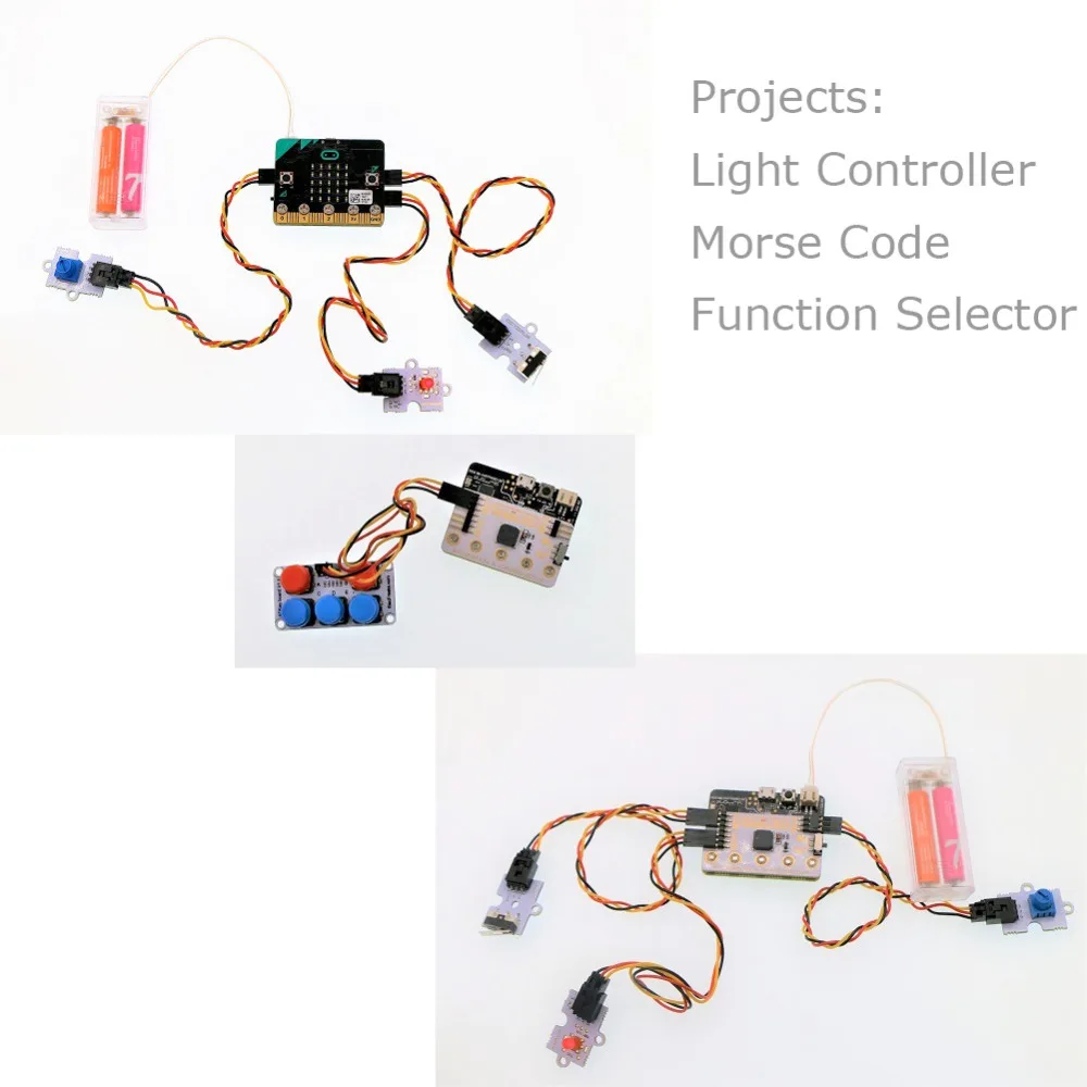 마이크로 비트 기본 키트, LED 모듈 크래시 센서 전위차계 서보 스타터 키트, 마이크로 비트 보드 없음, DIY 초보자 프로그램