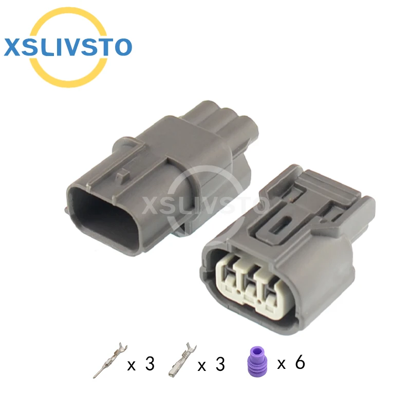 1 Set 3 Pin headlight Acura ignition coil connector crank sensor plug 6189-0968 6918-1833 For Honda Civic City Toyota sumitomo