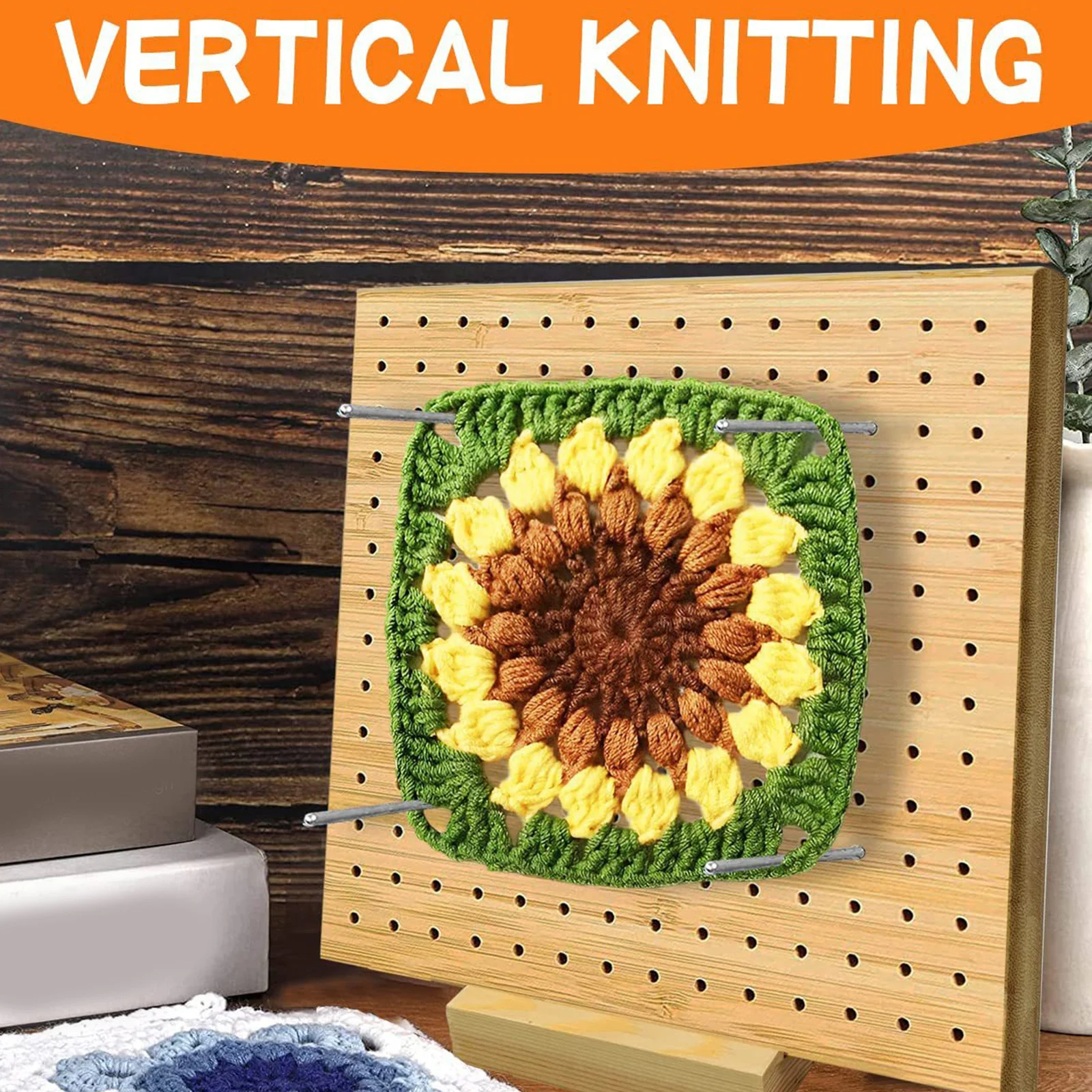 12Pcs Stainless Steel Blocking Rod Pins Durable for Hole Knitting Boards DIY Crochet Blocking Accessories Craft Pegs