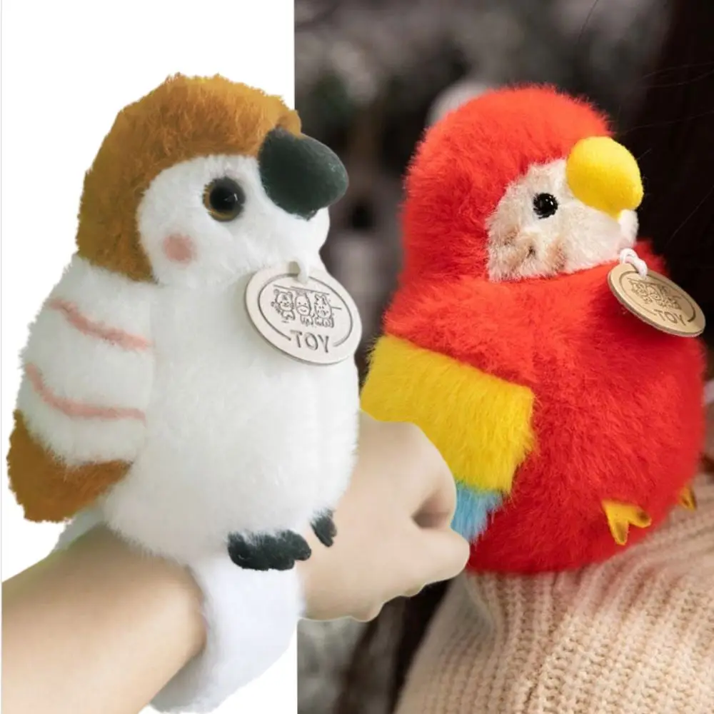 

Simulation Parrot Plush Pendant Bag Pendant Plush Animal Birds Snap Wristband Magnetic Cartoon Standing Shoulder Animals