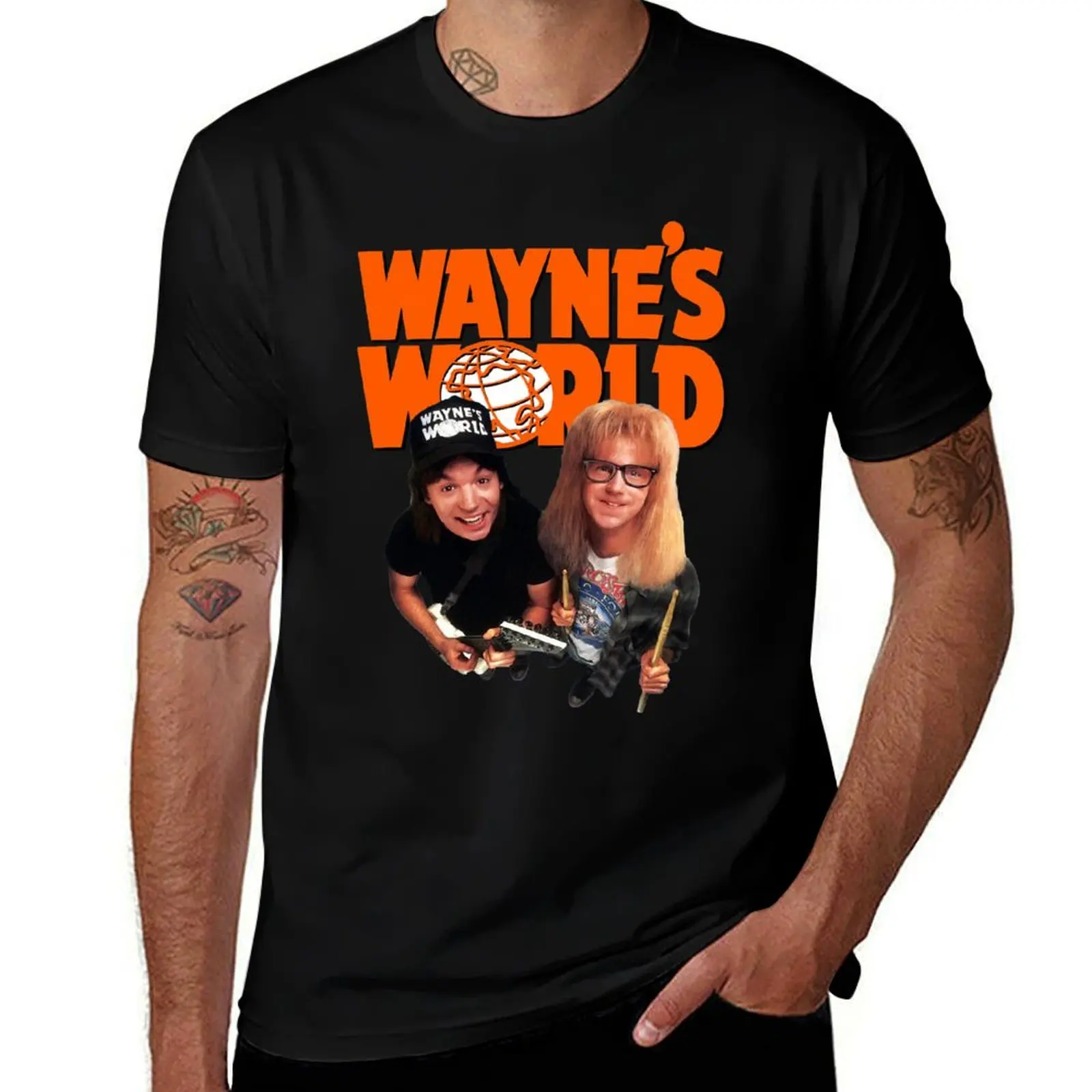 

Waynes World Essential T-Shirt T-shirts man sports fans oversize t-shirts man Men's t shirts