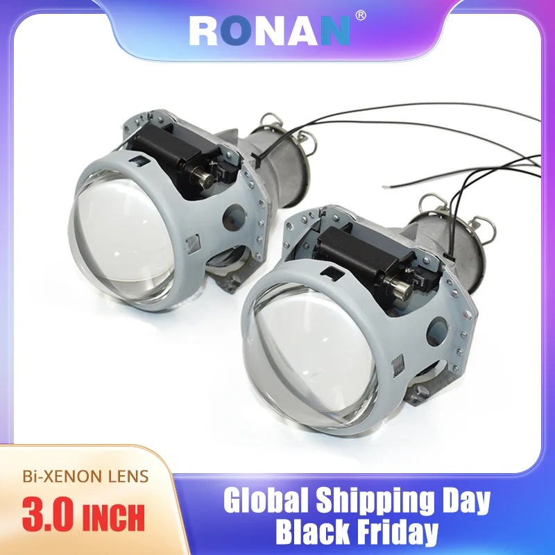 Ronan 3.0'' 3R G5 Bi-xenon HID Projector Lenses for Hella Model Headlight High Low Beam Car Retrofit Headlamp Using H7 Bulb